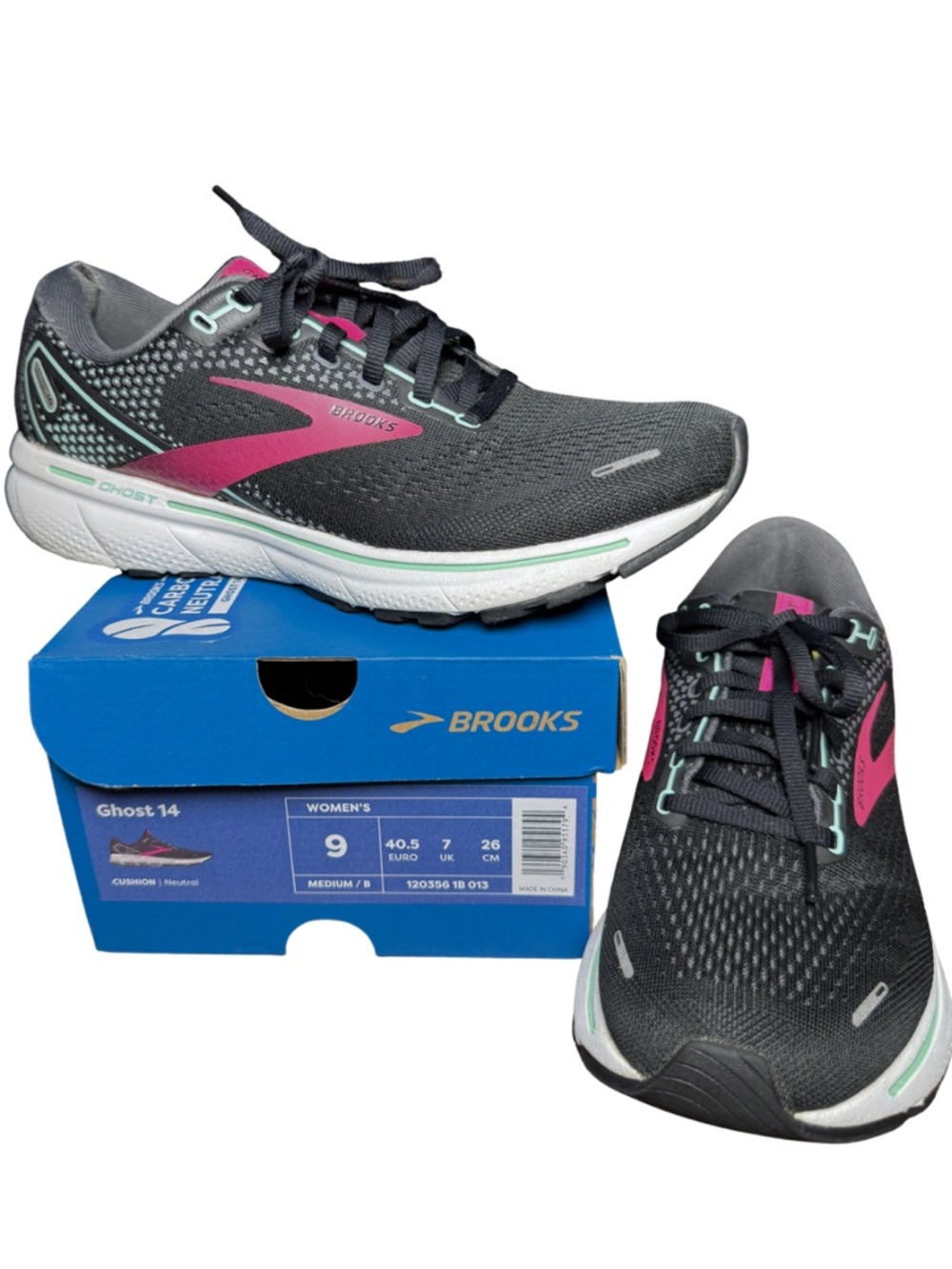 Brooks Ghost 14 Women’s Running Shoes Size 9 Neutral Trainer Summer